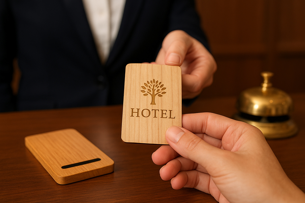 The Evolution of Hotel Key Cards: From Magnetic to RFID Wooden Cards