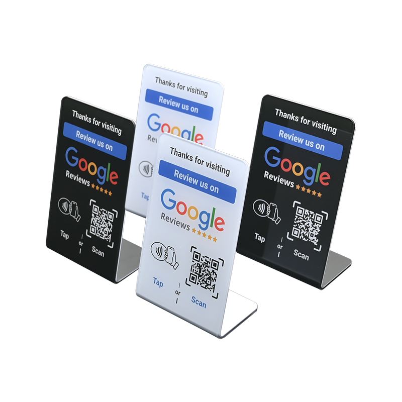 NFC Google Review Stands & Tabletop Plaques | Custom Wholesale