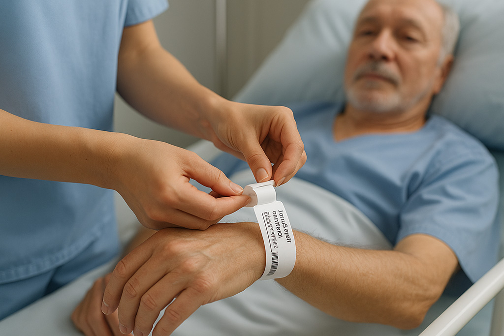 Wristband for healthcare
