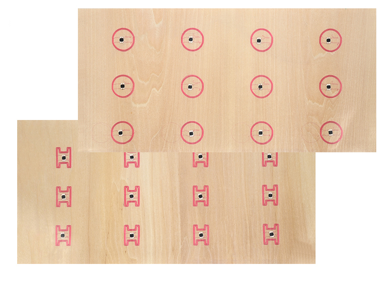 RFID Wood Inlay Sheet